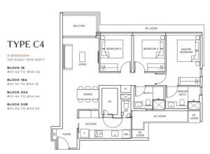 Terra-Hill-Floor-Plan-3-Bedroom-Type-C4